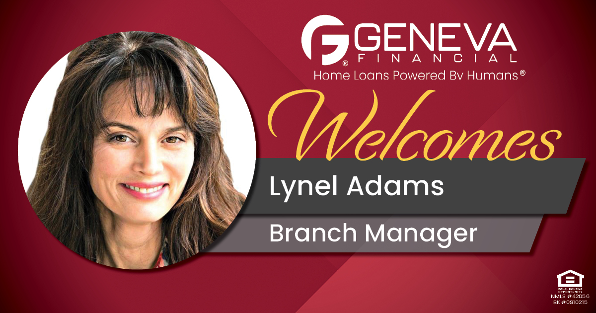 Geneva Financial Welcomes New Branch Manager Lynel Adams to Jefferson, Georgia – Home Loans Powered by Humans®.