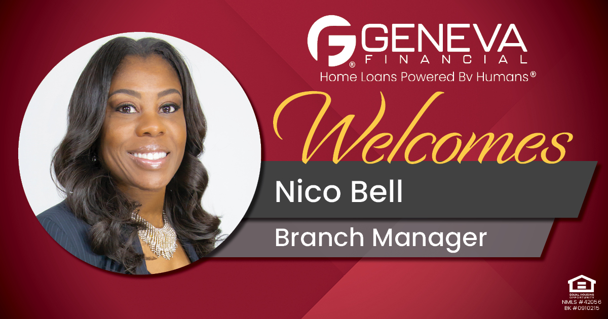 Geneva Financial Welcomes New Branch Manager Nico Bell to Rosenberg, TX – Home Loans Powered by Humans®.