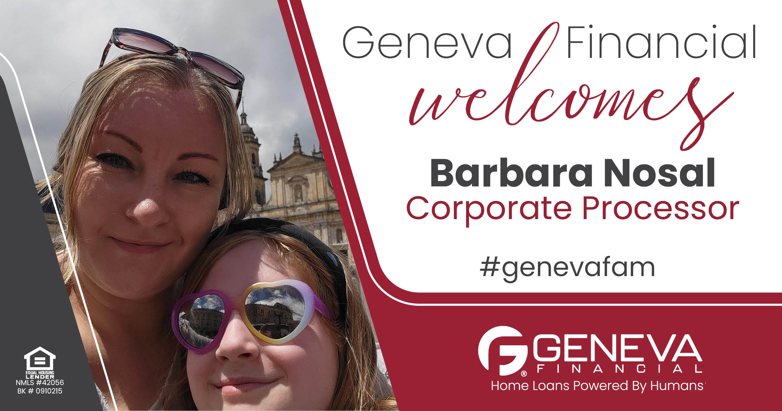 Geneva Financial Welcomes New Processor Barbara Nosal to Geneva Corporate, Chandler, AZ – Home Loans Powered by Humans®.