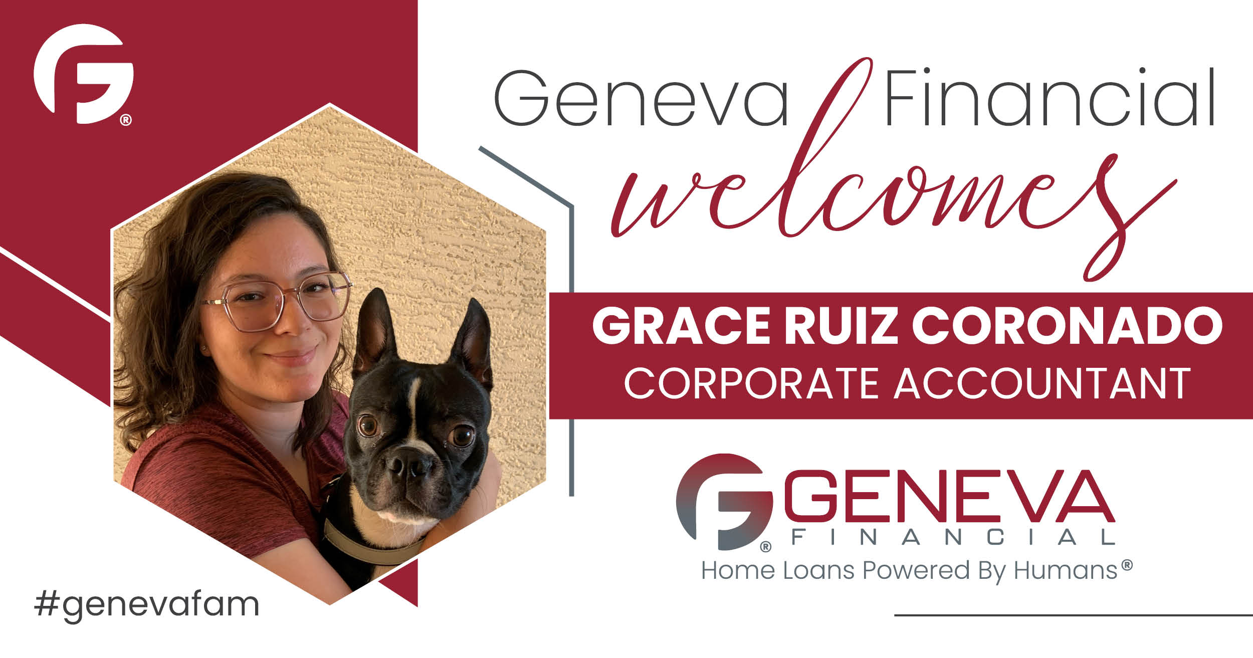 Geneva Financial Welcomes New Accountant Grace Ruiz Coronado to Geneva Corporate – Home Loans Powered by Humans®.