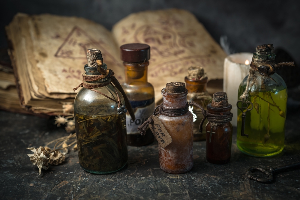 Halloween potion bottle