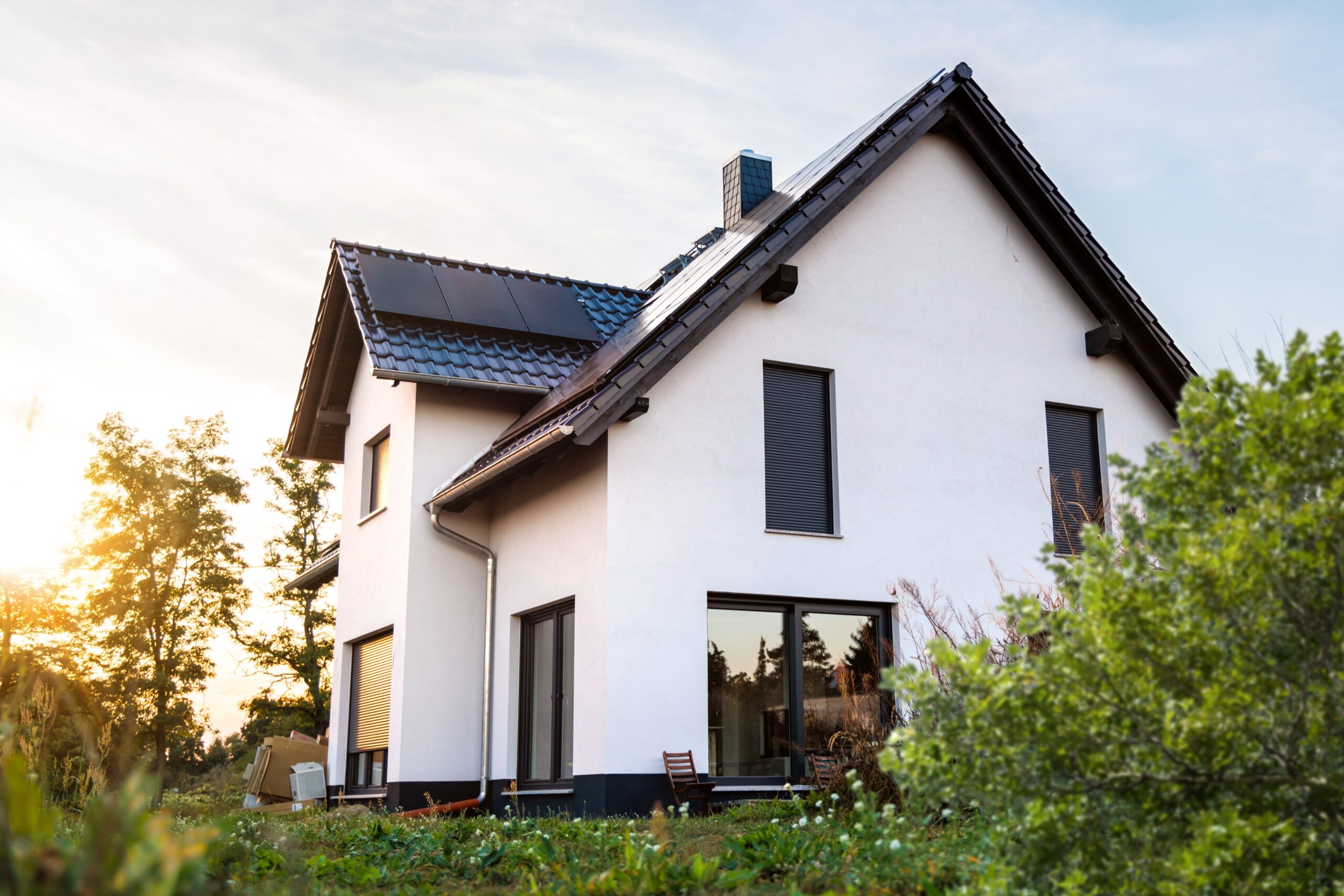 New Sustainable Single-Family Home with a Garden