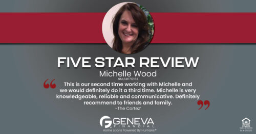 Review for Michelle Wood, Licensed Mortgage Loan Officer with Geneva Financial Home Loans, Temecula, CA – Home Loans Powered by Humans®.