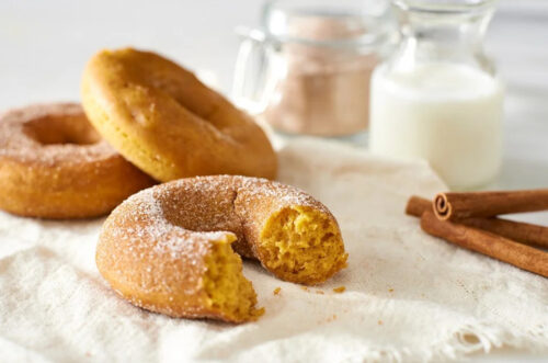 Pumpkin Cake Doughnuts