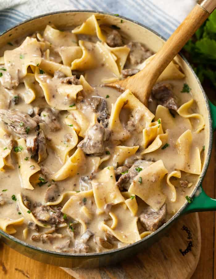 Slow Cooker Beef Stroganoff
