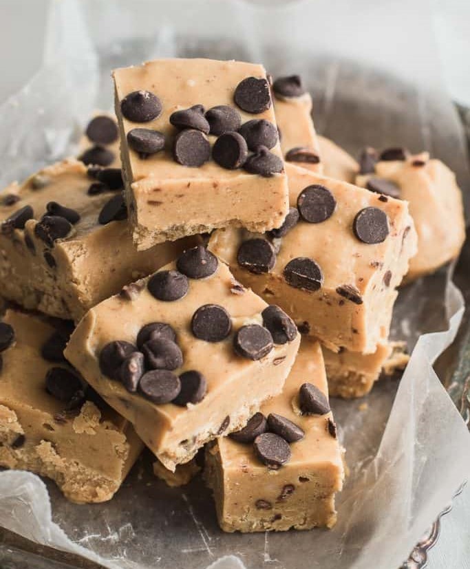 Chocolate Chip Cookie Dough Fudge