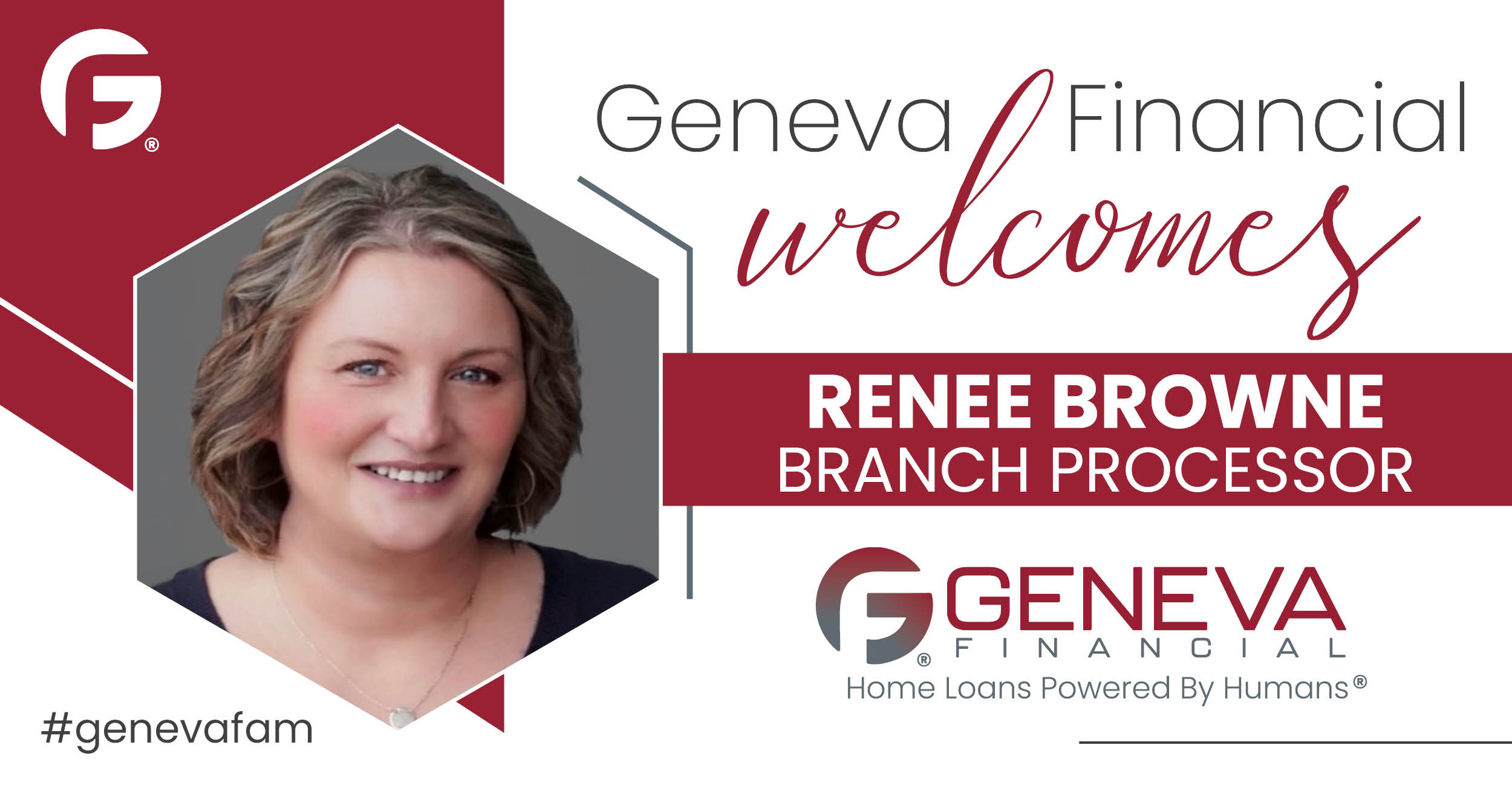 Geneva Financial Welcomes New Branch Processor Renee Browne to St. Louis, Missouri – Home Loans Powered by Humans®.