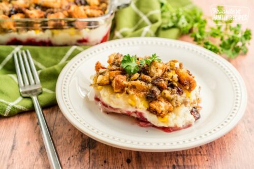 Thanksgiving Leftover Casserole dish