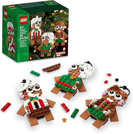 LEGO Gingerbread Ornaments