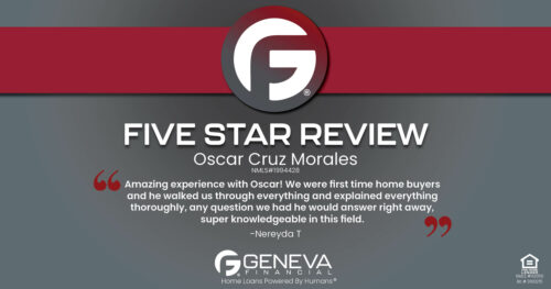 Review for Oscar Cruz Morales, "We were first time home buyers and he walked us through everything and explained everything thoroughly."