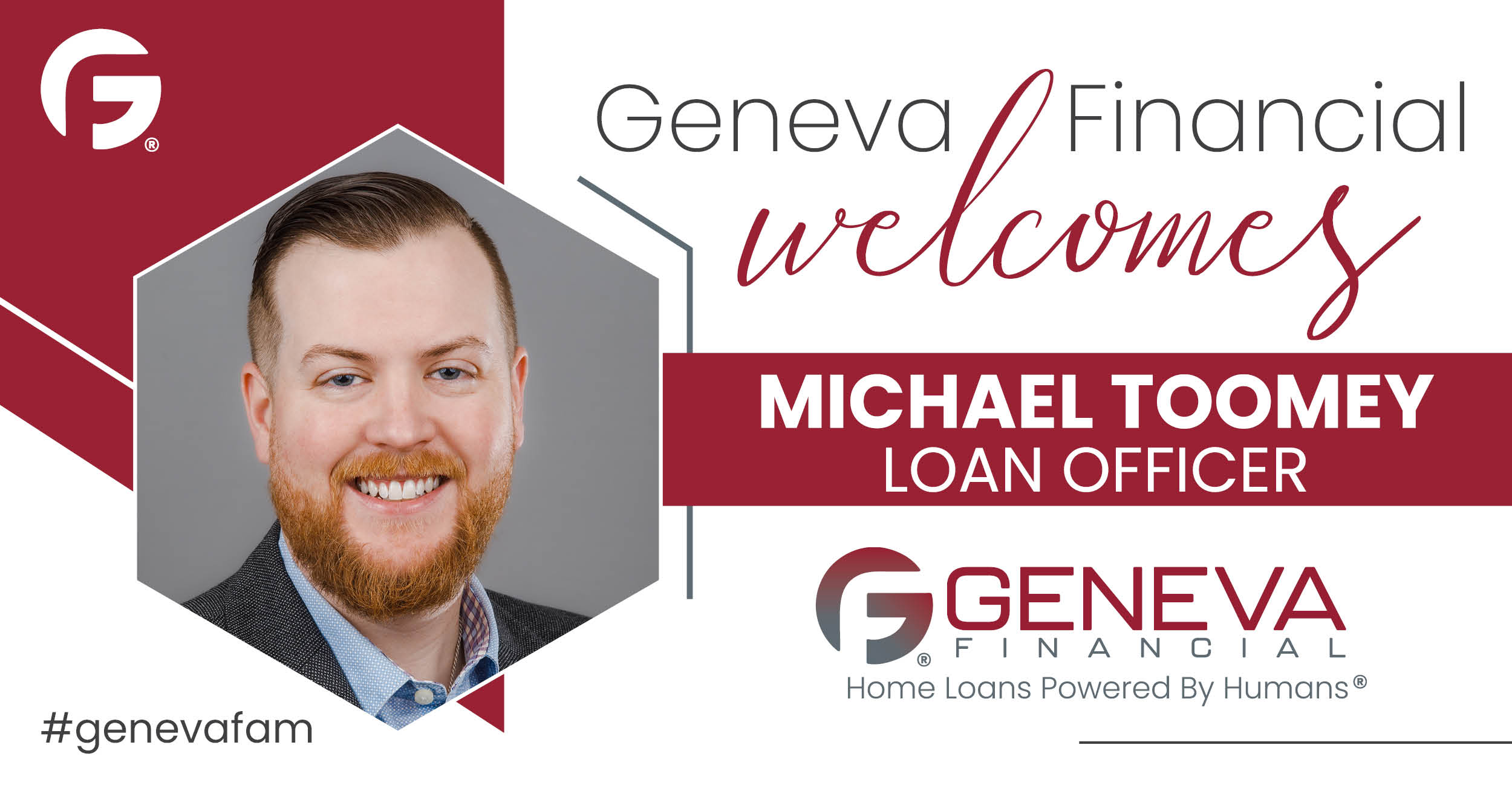 Geneva Financial Welcomes New Loan Officer Michael Toomey to Portland, Maine Market– Home Loans Powered by Humans®.